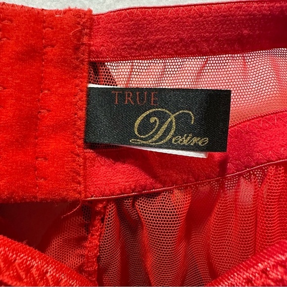 FINAL SALE True Desire Sexy See Through Open Back Babydoll Push-up Bra Top 1X - Picture 6 of 8
